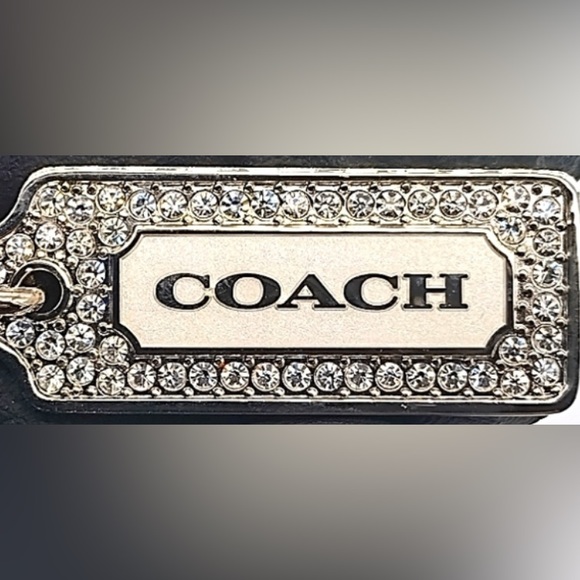 COACH Vintage Lanyard Diamond Keychain FOB Purse Charm - Last - Picture 3 of 4